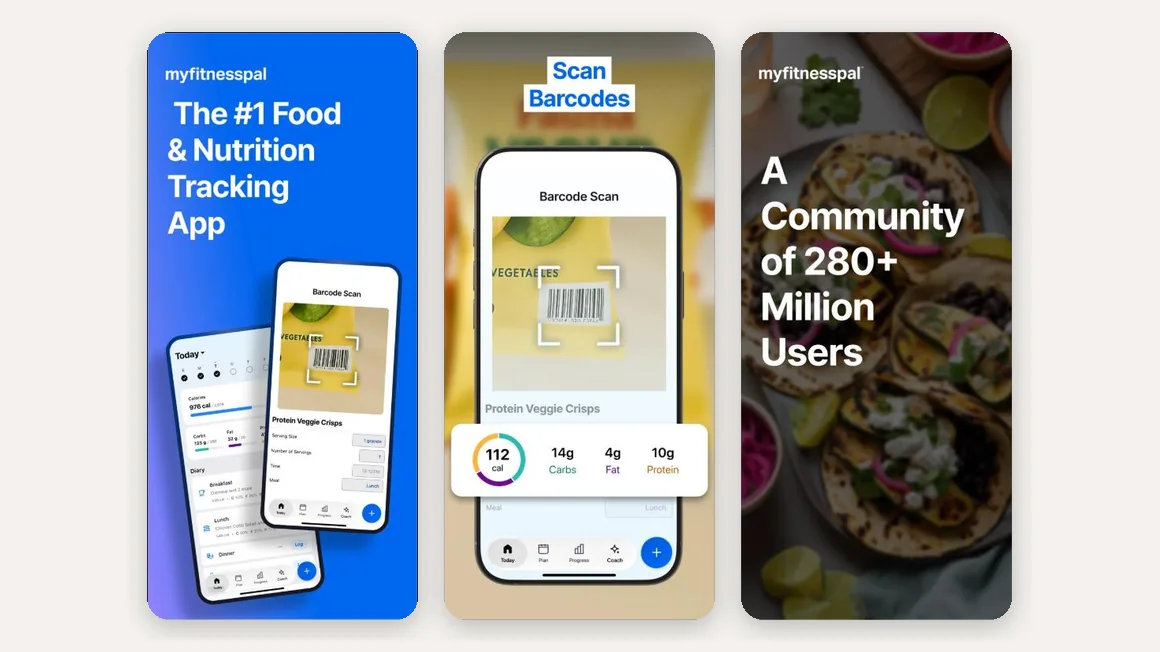 MyFitnessPal: screenshot ufficiali dell'App Store